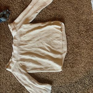 American eagle off the shoulder sweater